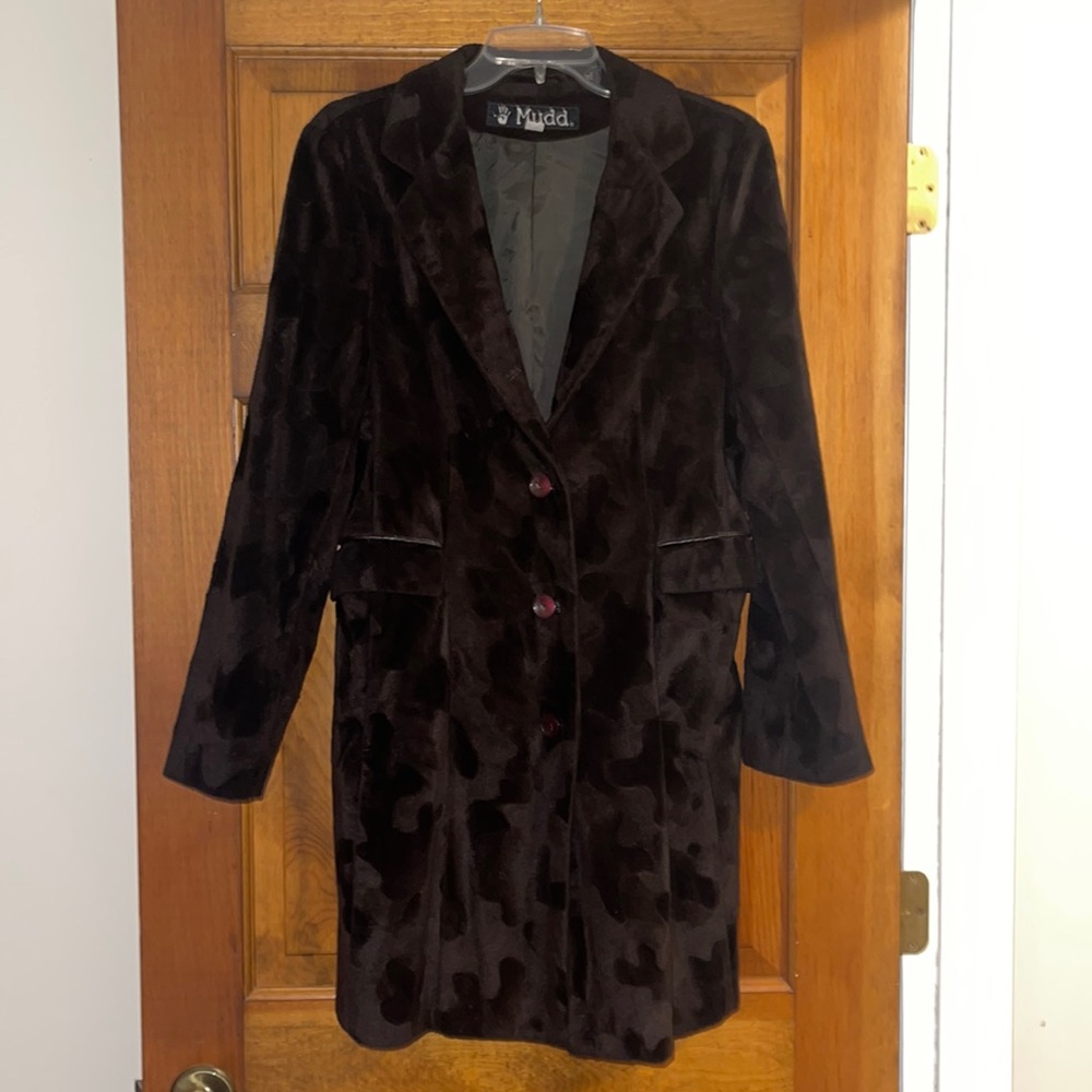 Mudd brown midi coat